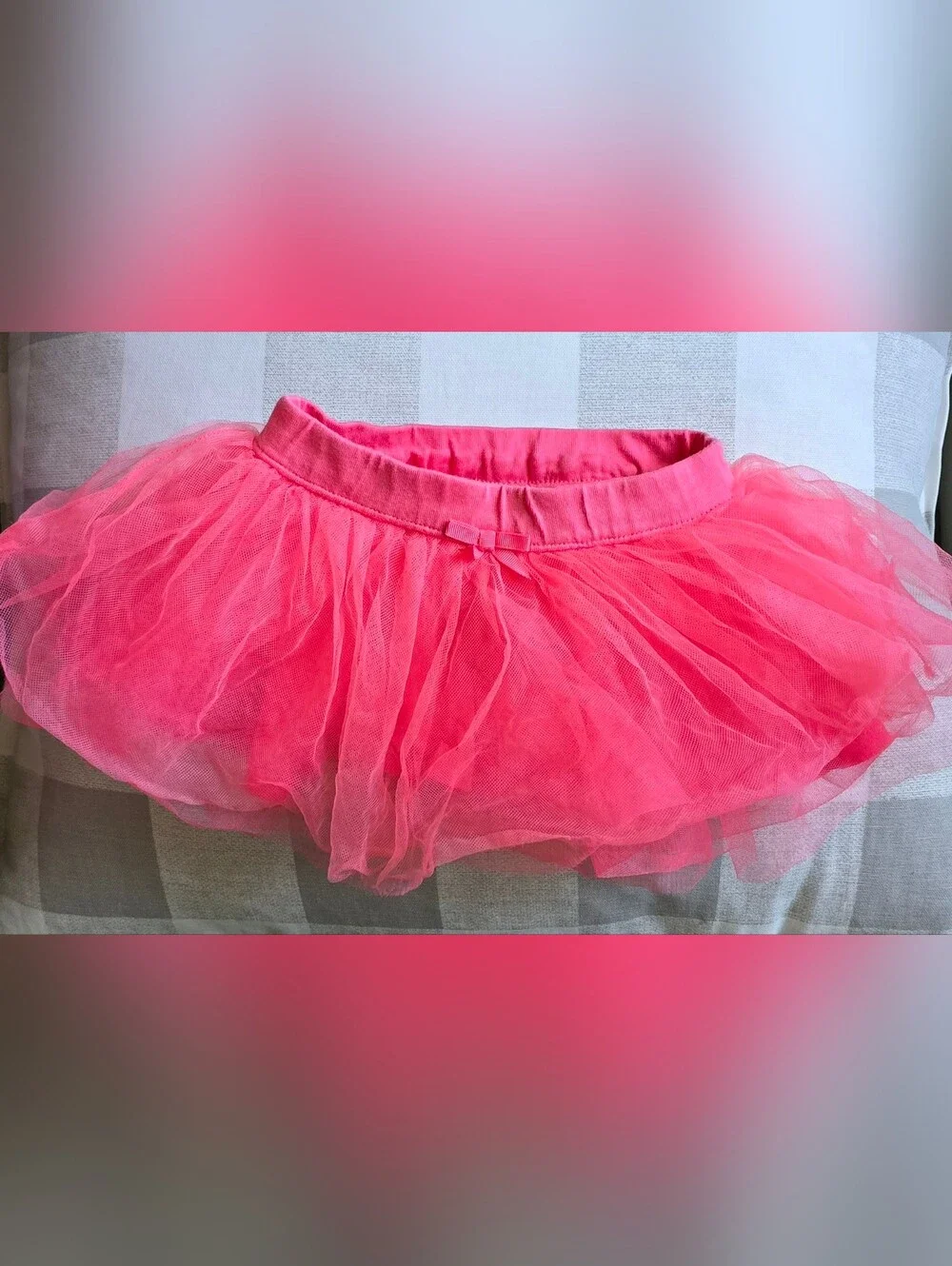 Poofy Pink Baby Ballerina Tutu Skirt Bow Party Princess Birthday